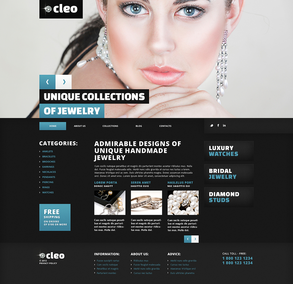 Jewelry Responsive WordPress Theme New Screenshots BIG