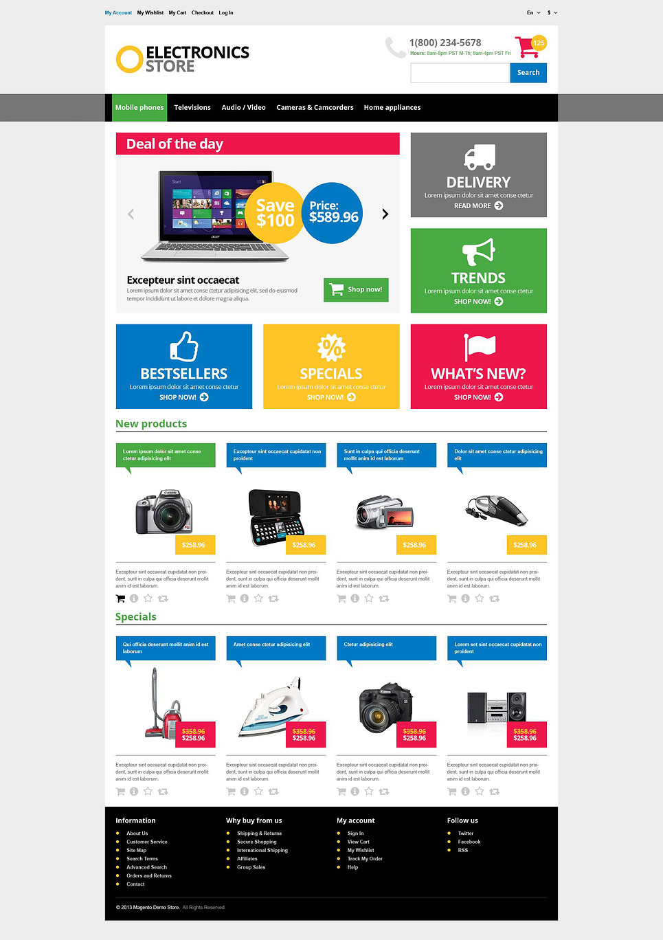 Responsive Electronics Store Magento Theme New Screenshots BIG