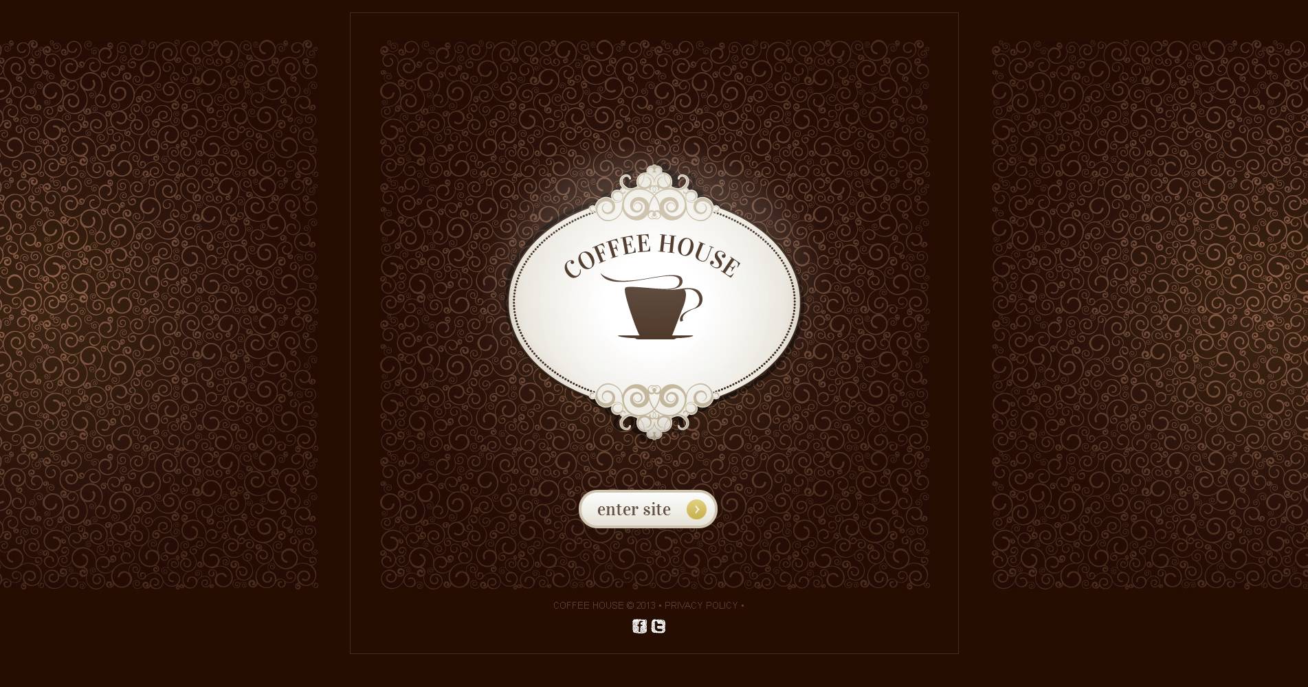 Макет сайта кофейни