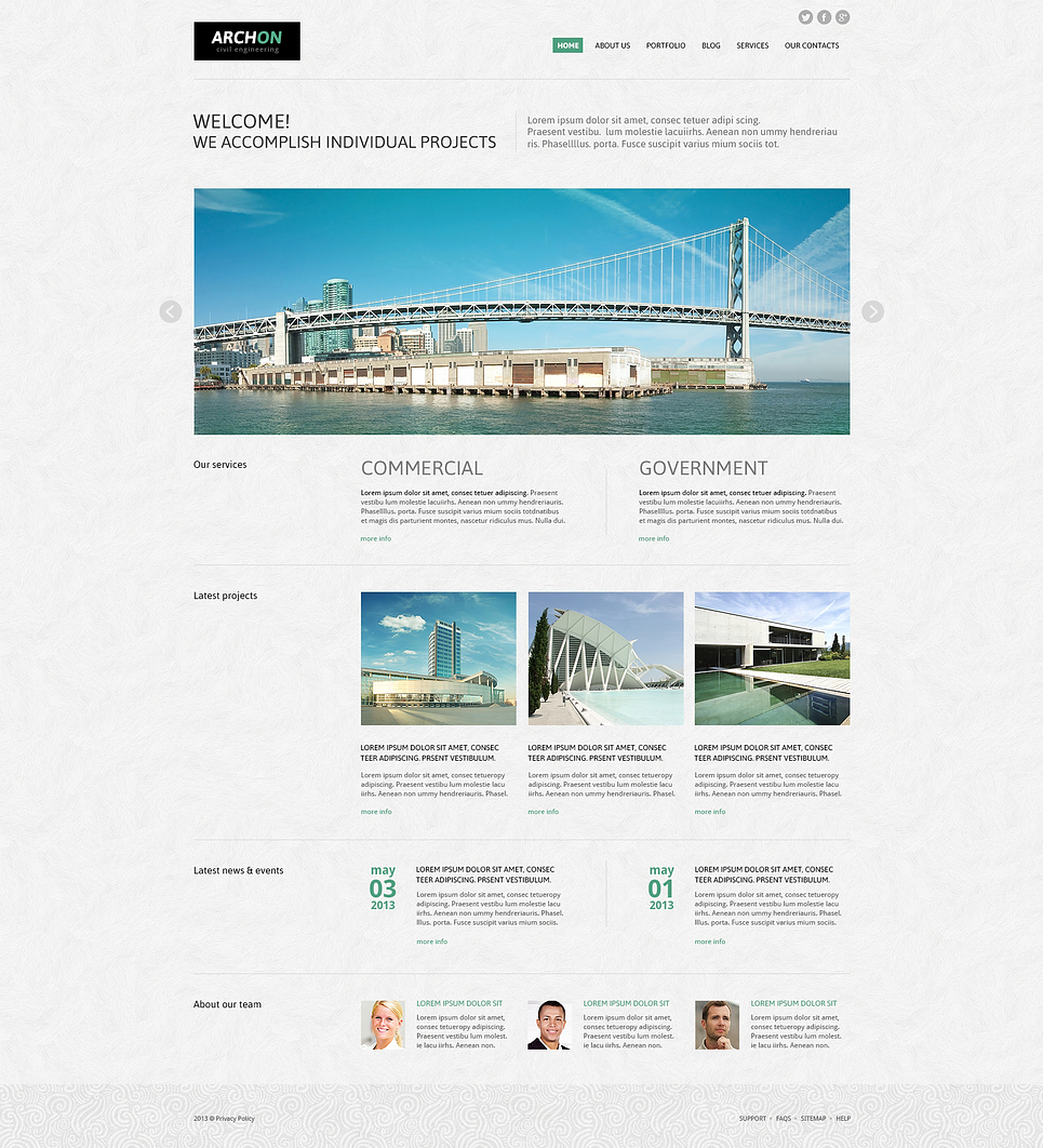 Archon Joomla Template New Screenshots BIG