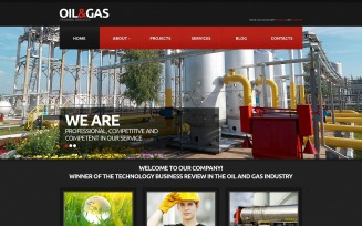 Gas & Oil Responsive Website Template