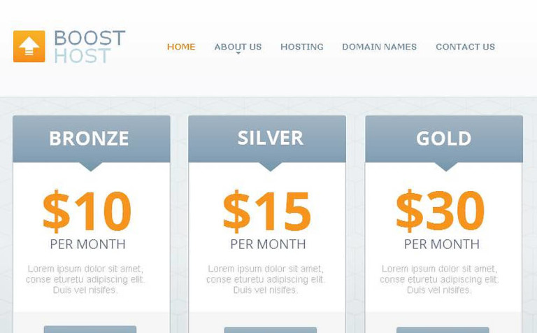 Hosting Premium Facebook HTML CMS Theme Big Screenshot Hosting Facebook HTML CMS Template New Screenshots BIG