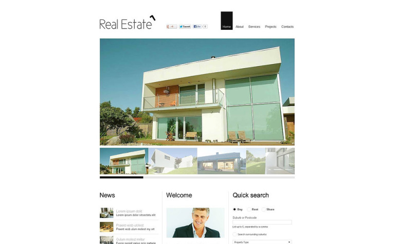 Real Estate Agency Premium Flash CMS Template Big Screenshot Real Estate Agency Flash CMS Template New Screenshots BIG