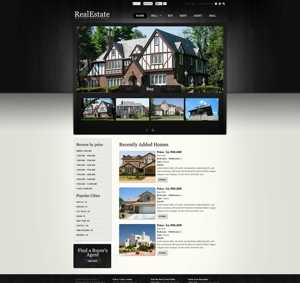 Real Estate Flash CMS Template New Screenshots BIG