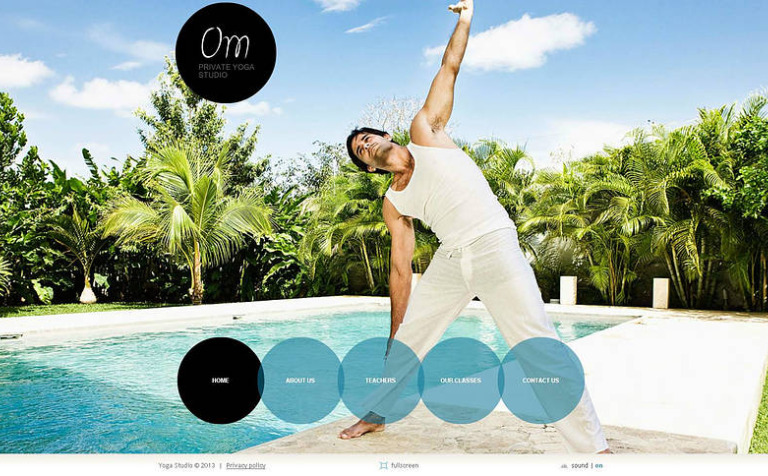 Yoga Premium Flash CMS Template Big Screenshot Yoga Flash CMS Template New Screenshots BIG