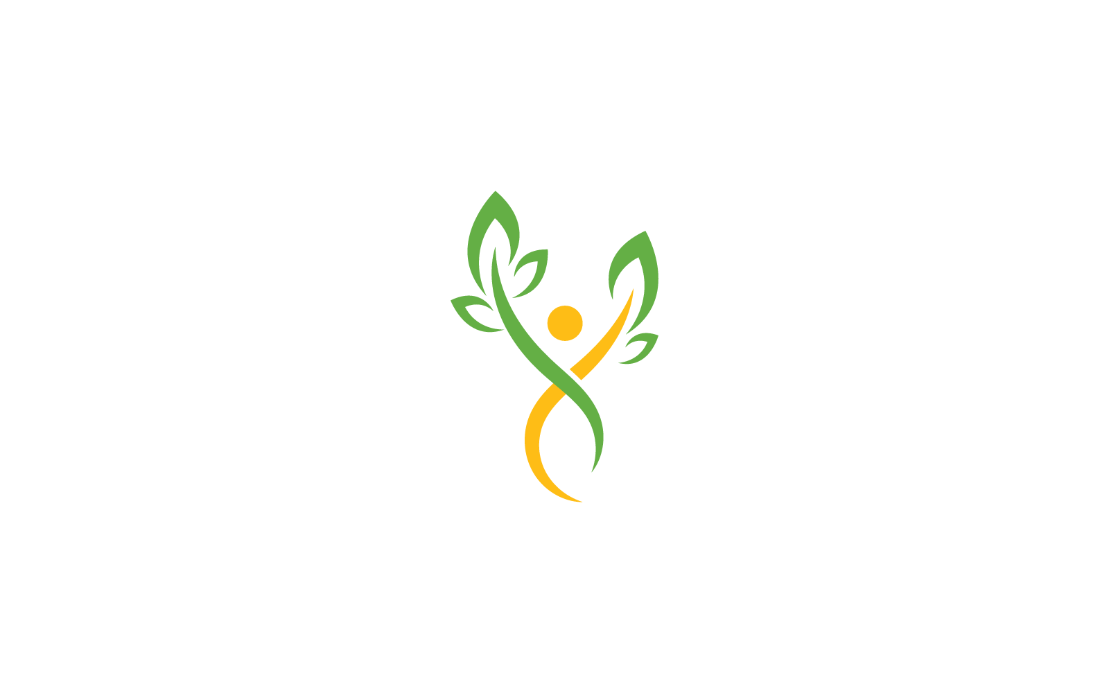 Gesundes Leben Menschen Logo Illustration Vorlage Vektor-Symbol