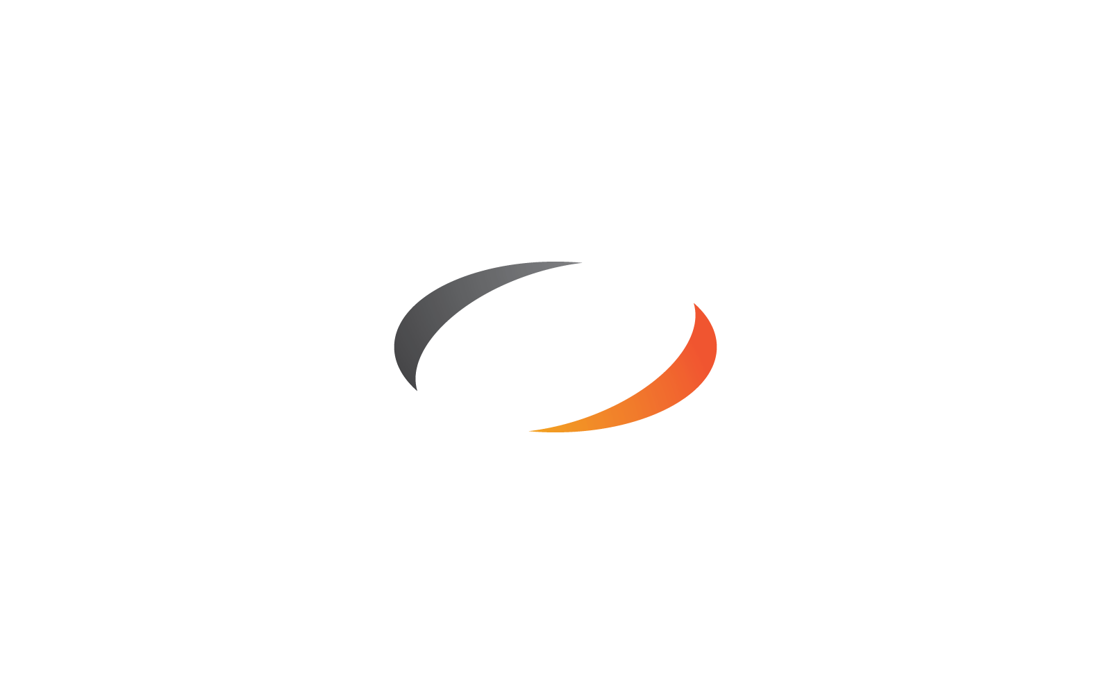 Plantilla de diseño plano vectorial con ilustración del logotipo Swoosh