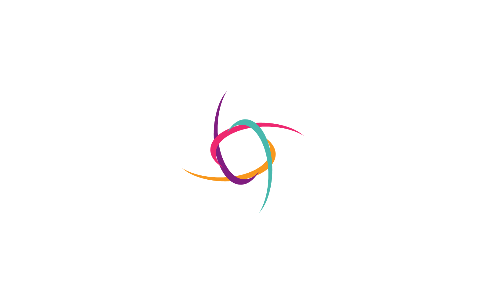 Plantilla de ilustración vectorial de diseño plano del logotipo Swoosh