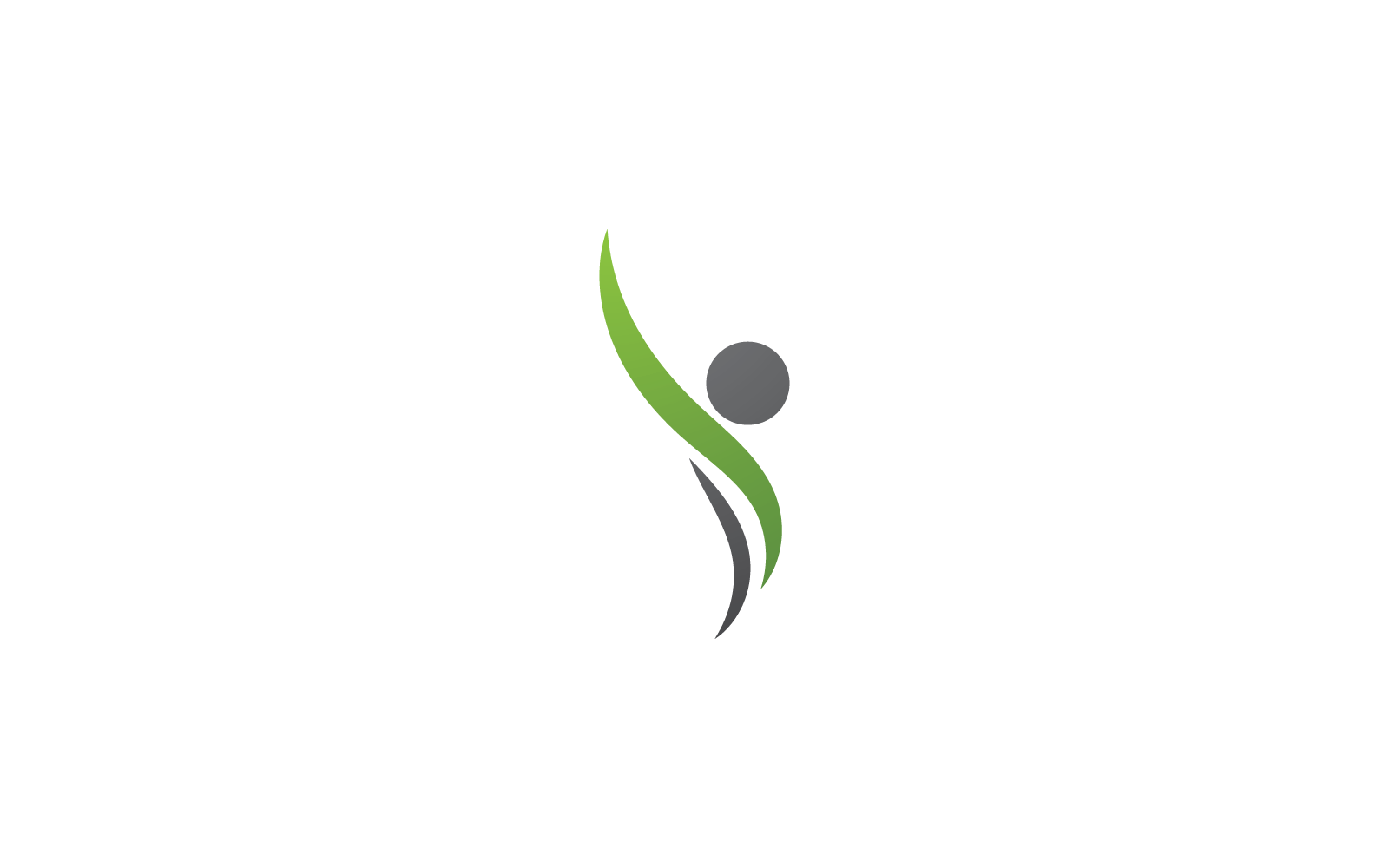 Sağlıklı Yaşam insan illüstrasyonu Logo vektör simgesi