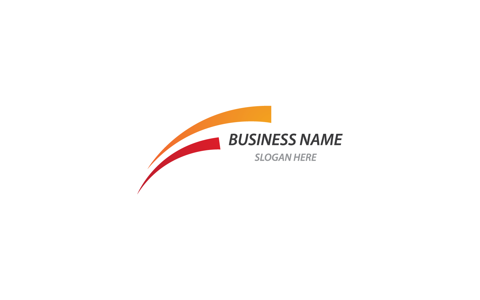 Swoosh logo illüstrasyon vektör şablonu düz tasarım