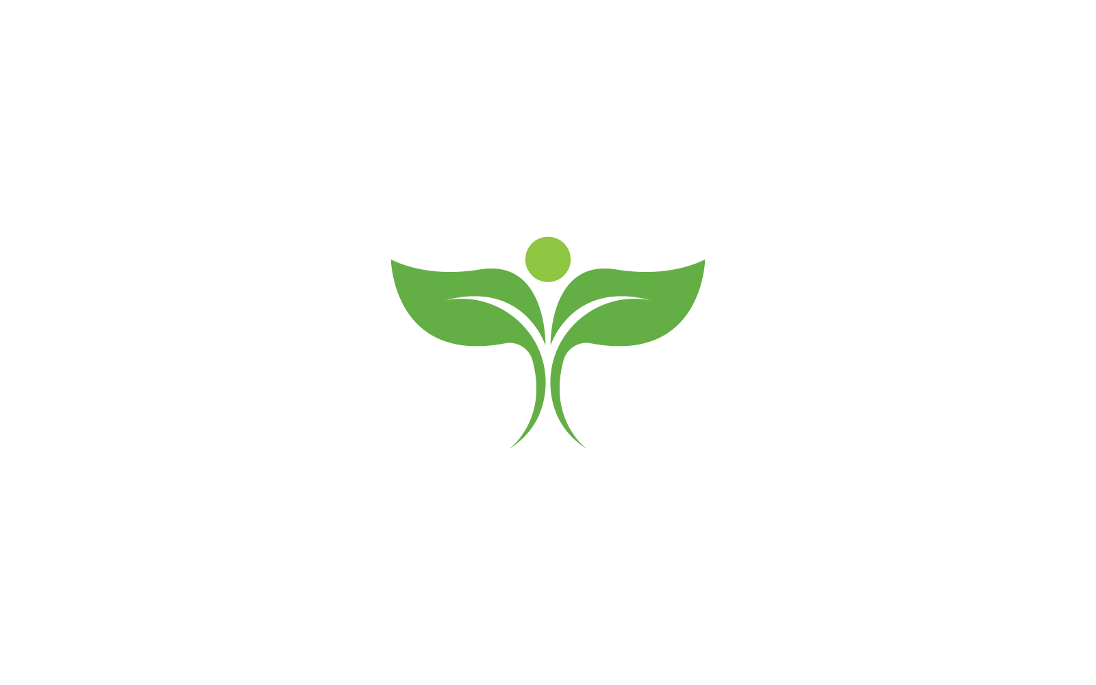 Zielony liść logo ekologia natura element szablon projekt