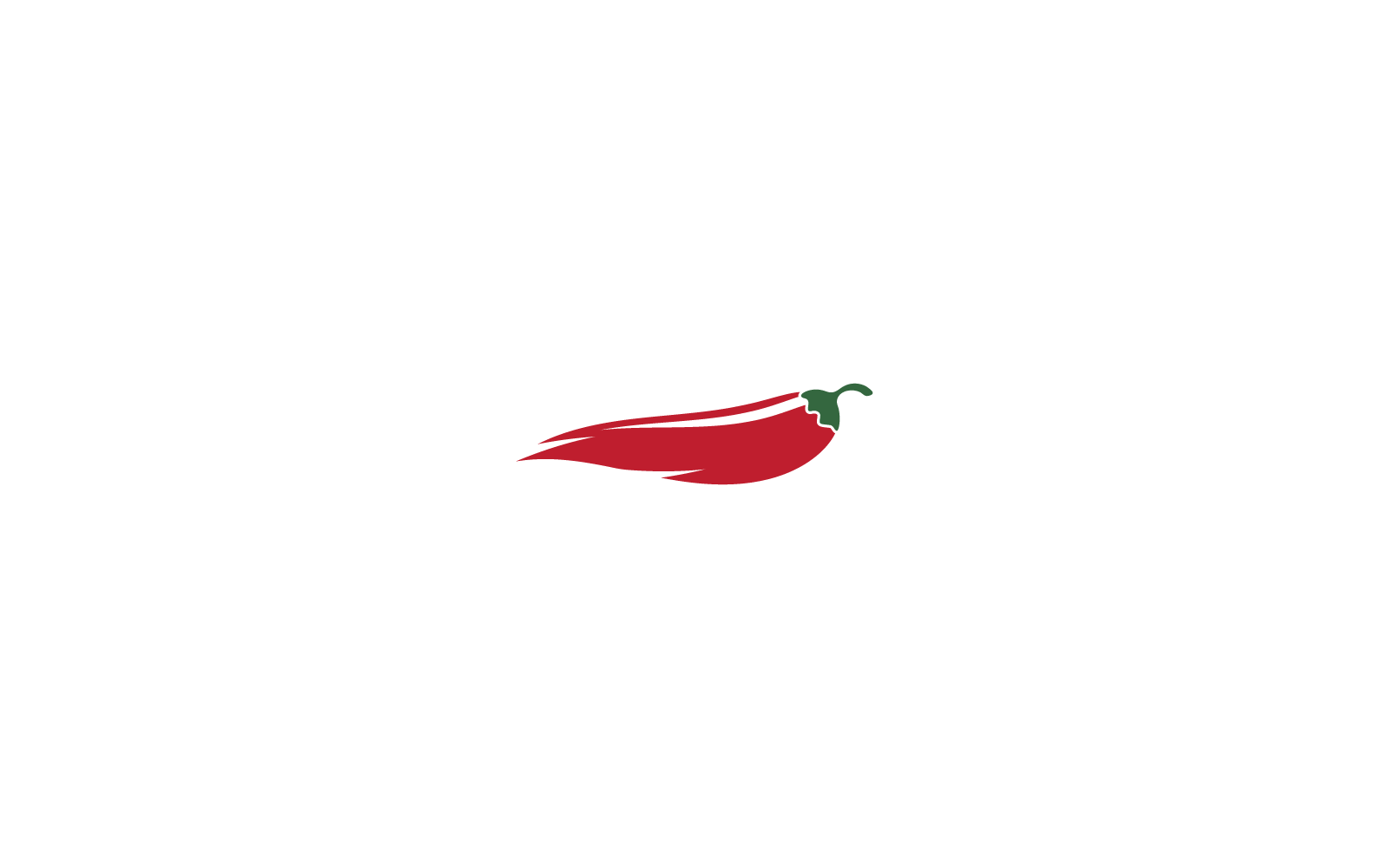 Hot Chili płaski projekt ilustracja logo wektor szablon