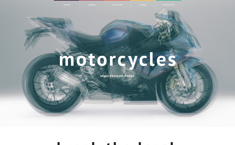 Biker Club Bootstrap Website Template Big Screenshot Biker Club Responsive Website Template New Screenshots BIG