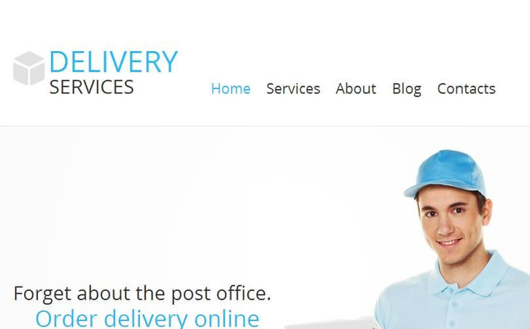 Delivery Services Premium Facebook HTML CMS Theme Big Screenshot Delivery Services Facebook HTML CMS Template New Screenshots BIG