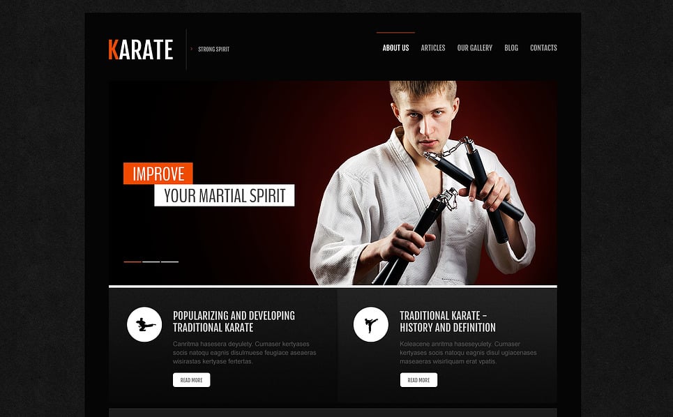 Karate Association Joomla Template #45709