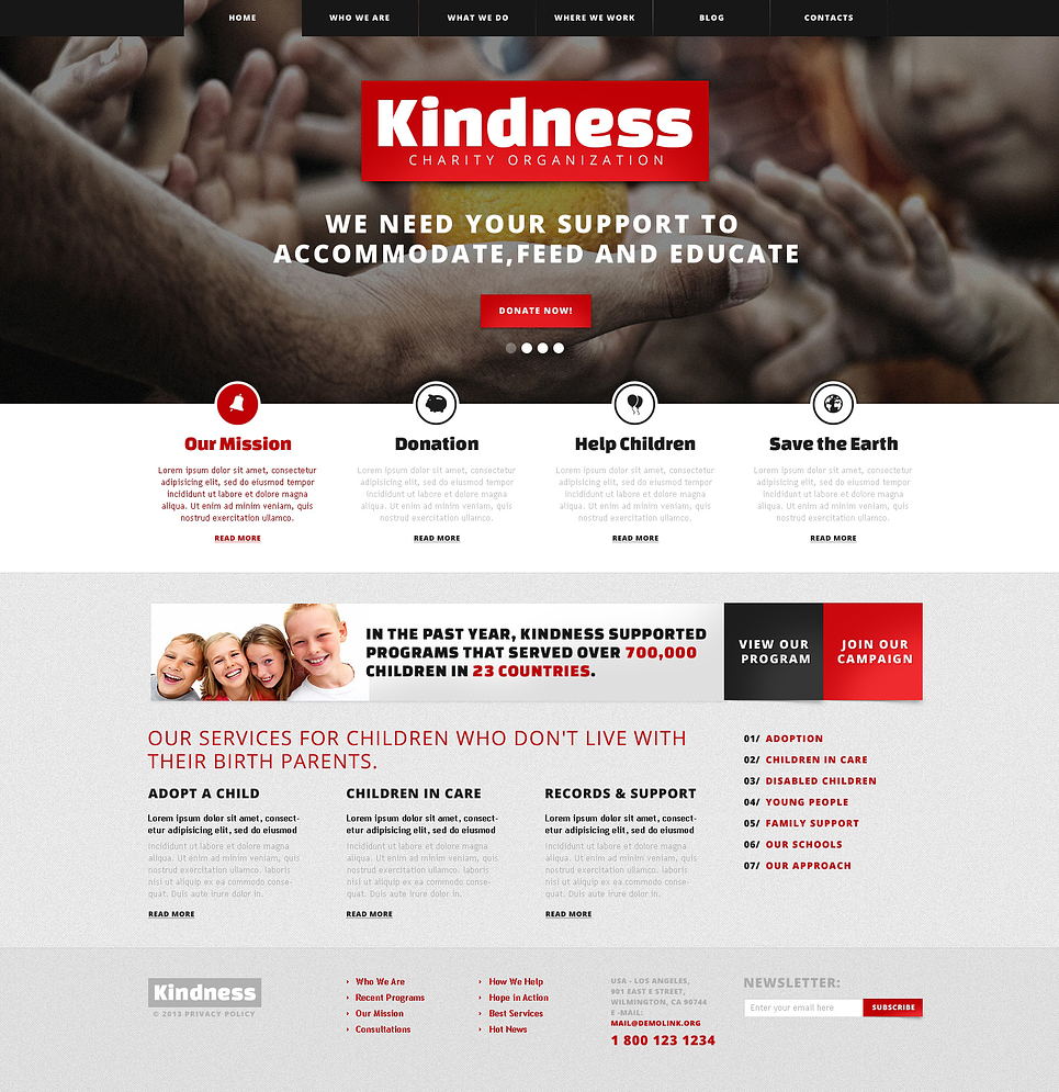 Kind Children Charity WordPress Theme New Screenshots BIG
