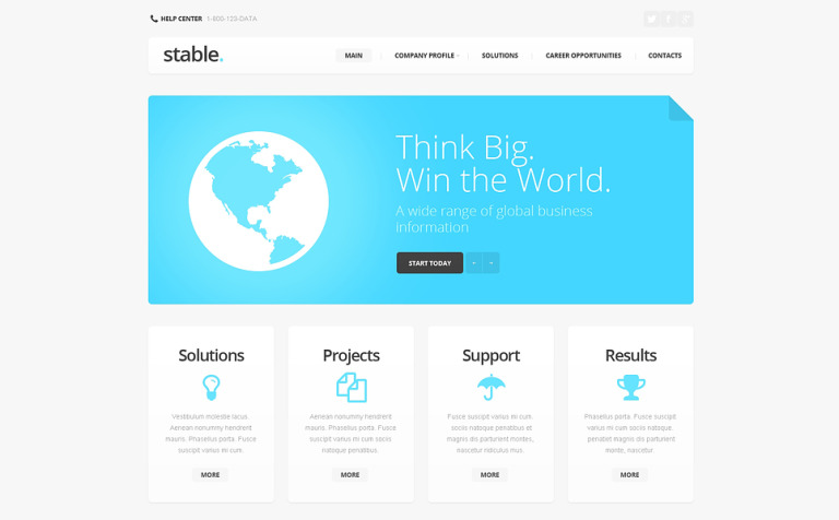 Public Relations Responsive Website Theme Big Screenshot Public Relations Responsive Website Template New Screenshots BIG