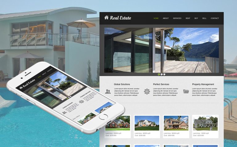 Real Estate Agency Premium Moto CMS HTML Theme Big Screenshot Real Estate Agency Moto CMS HTML Template New Screenshots BIG
