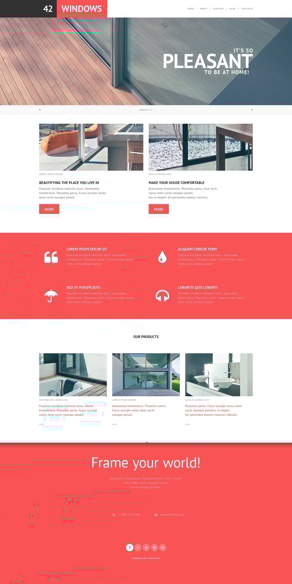 Windows & Doors Responsive Website Template New Screenshots BIG
