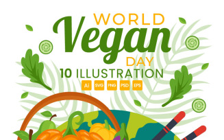 10 World Vegan Day Illustration