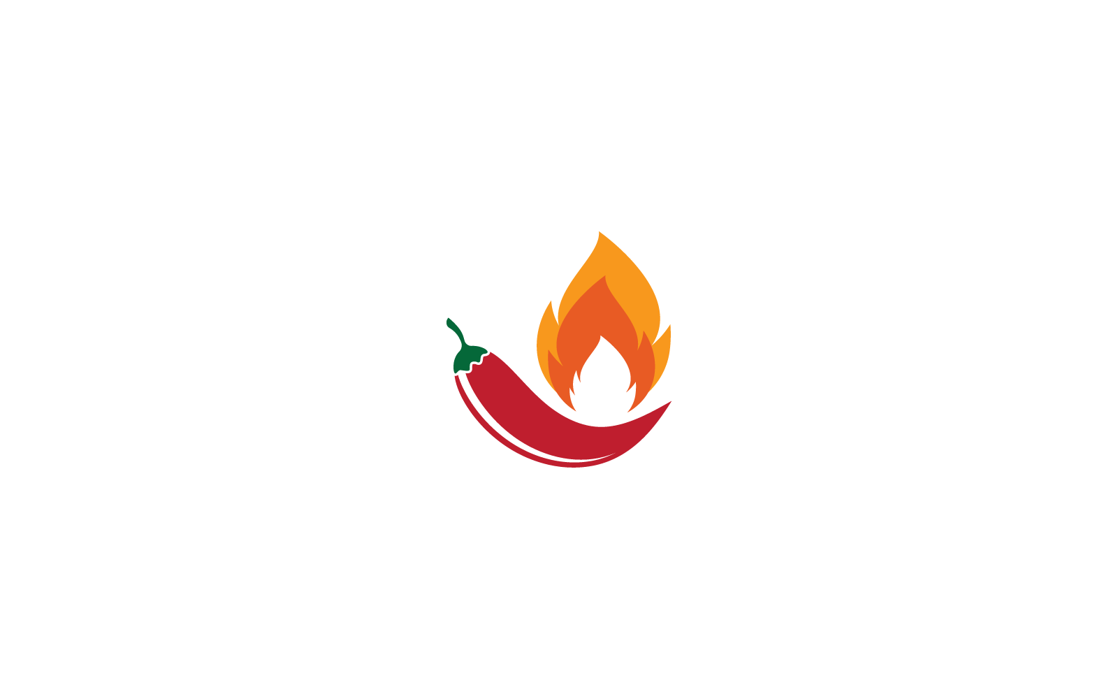 Plantilla vectorial del icono del logotipo de Hot Chili