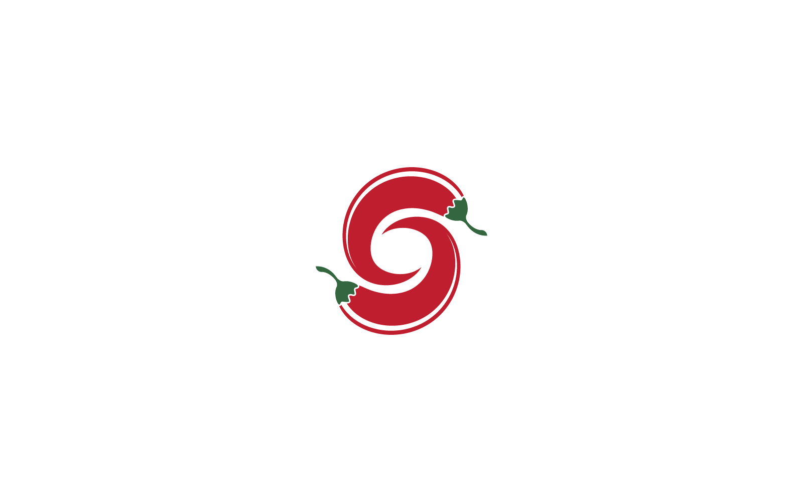 Hot Chili Illustration Logo Vektor flache Designvorlage