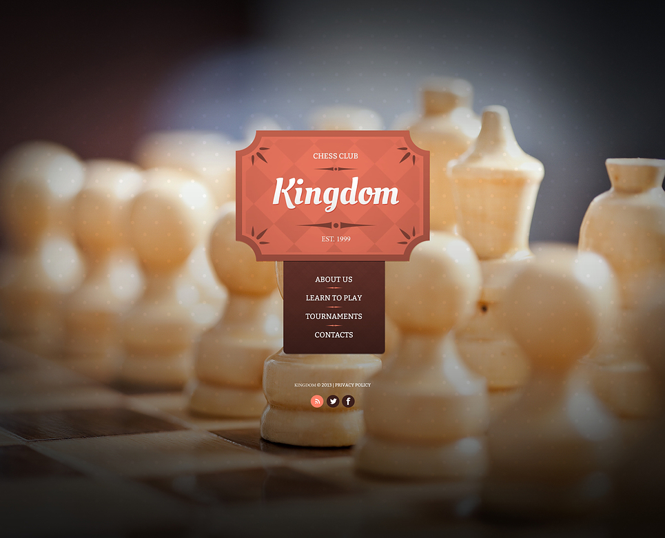 Chess Website Template New Screenshots BIG