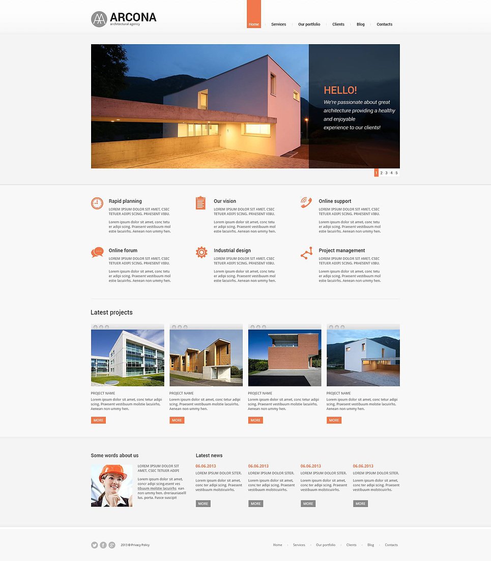 Construction Company Responsive Joomla Template #45822