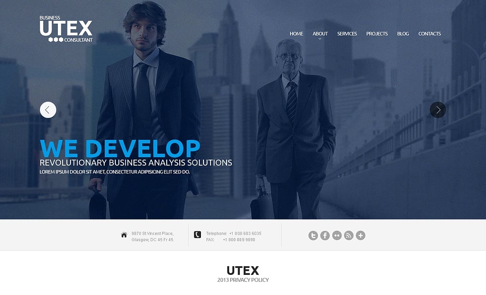 Consulting Website Template New Screenshots BIG