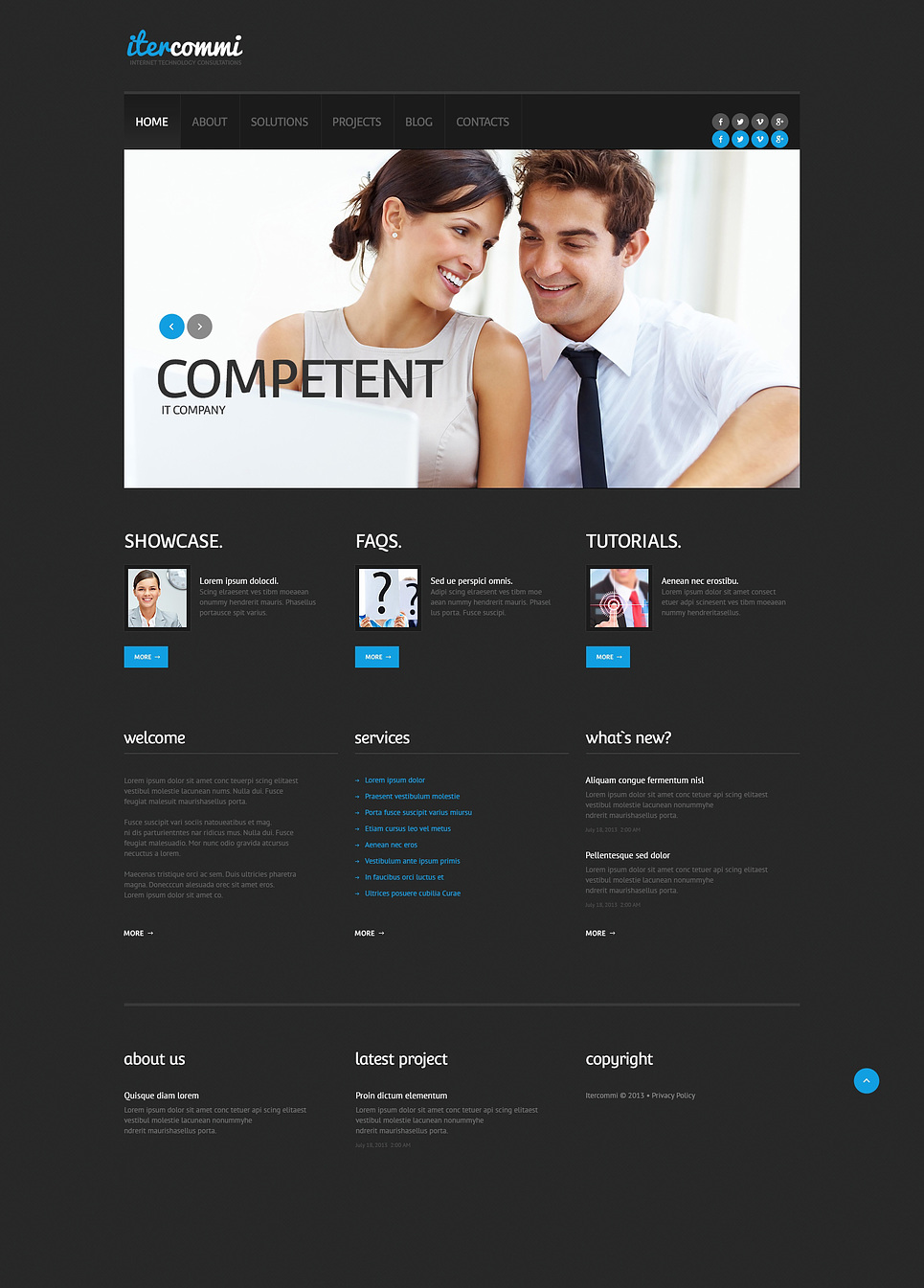 IT Responsive WordPress Theme #45882