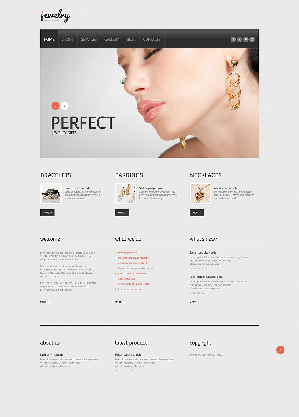 Jewelry Responsive WordPress Theme New Screenshots BIG