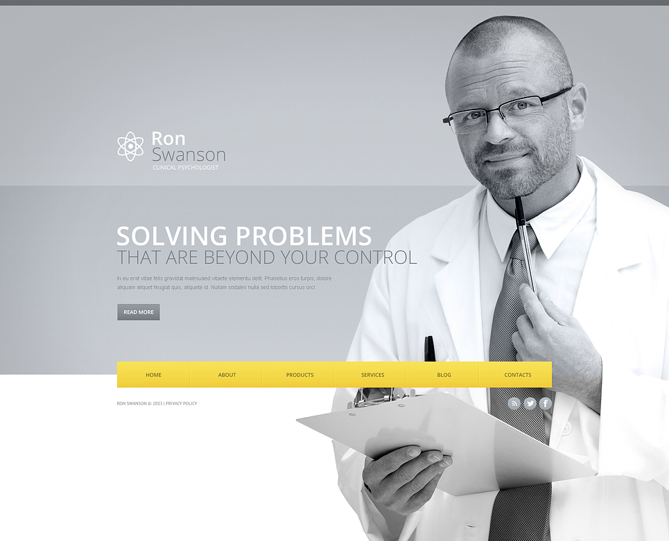 Psychologist Website Template New Screenshots BIG