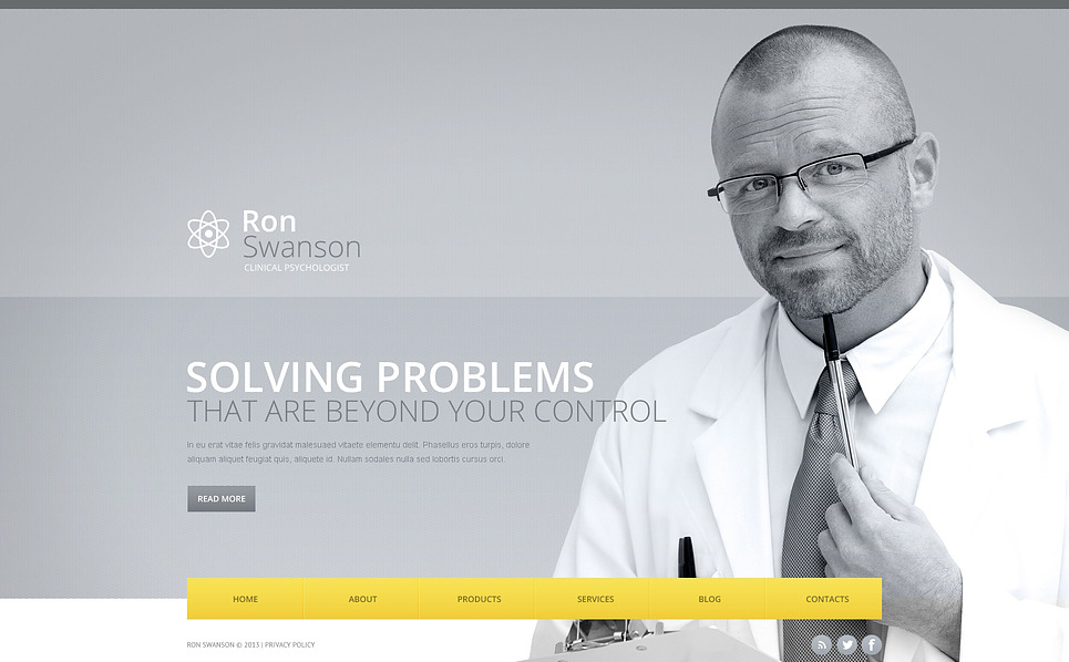 Psychologist site Template 45835
