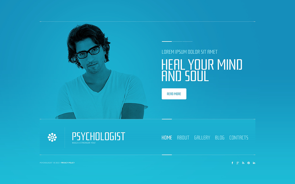 Psychologist Website Template New Screenshots BIG