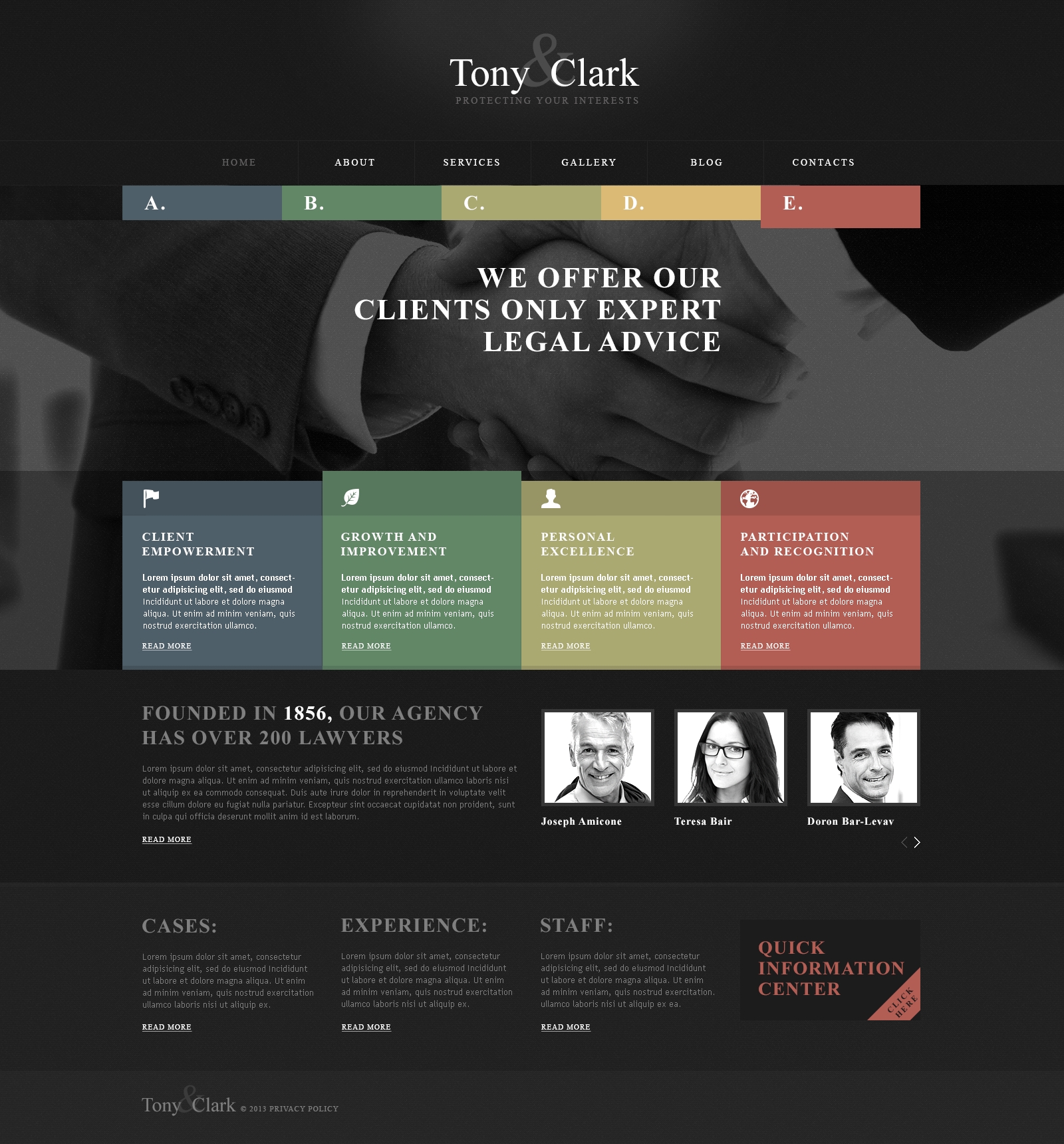 Responsive Solid Law Firm Wordpress #45828 - Ekran resmi