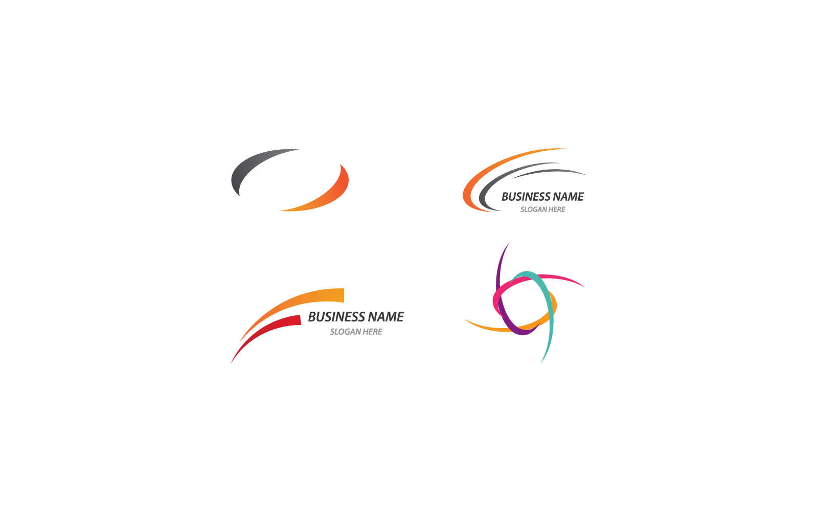 Business Faster Logo vektör çizimi düz tasarım