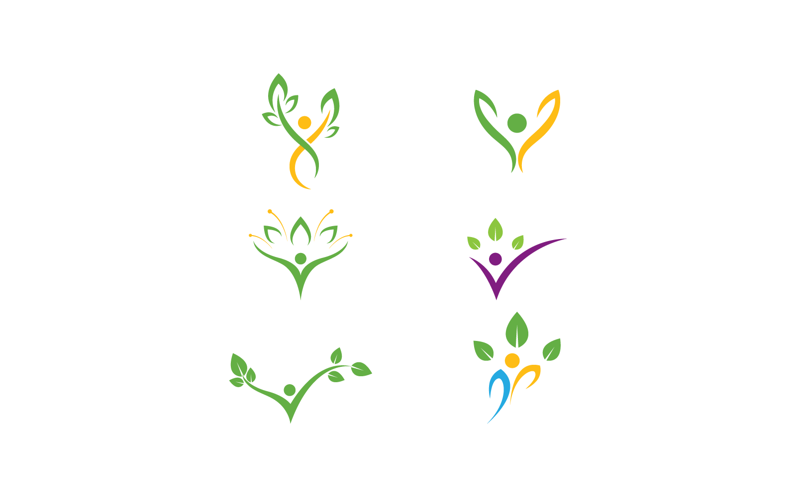 Healthy Life people illustration Logo template icon Logo Template