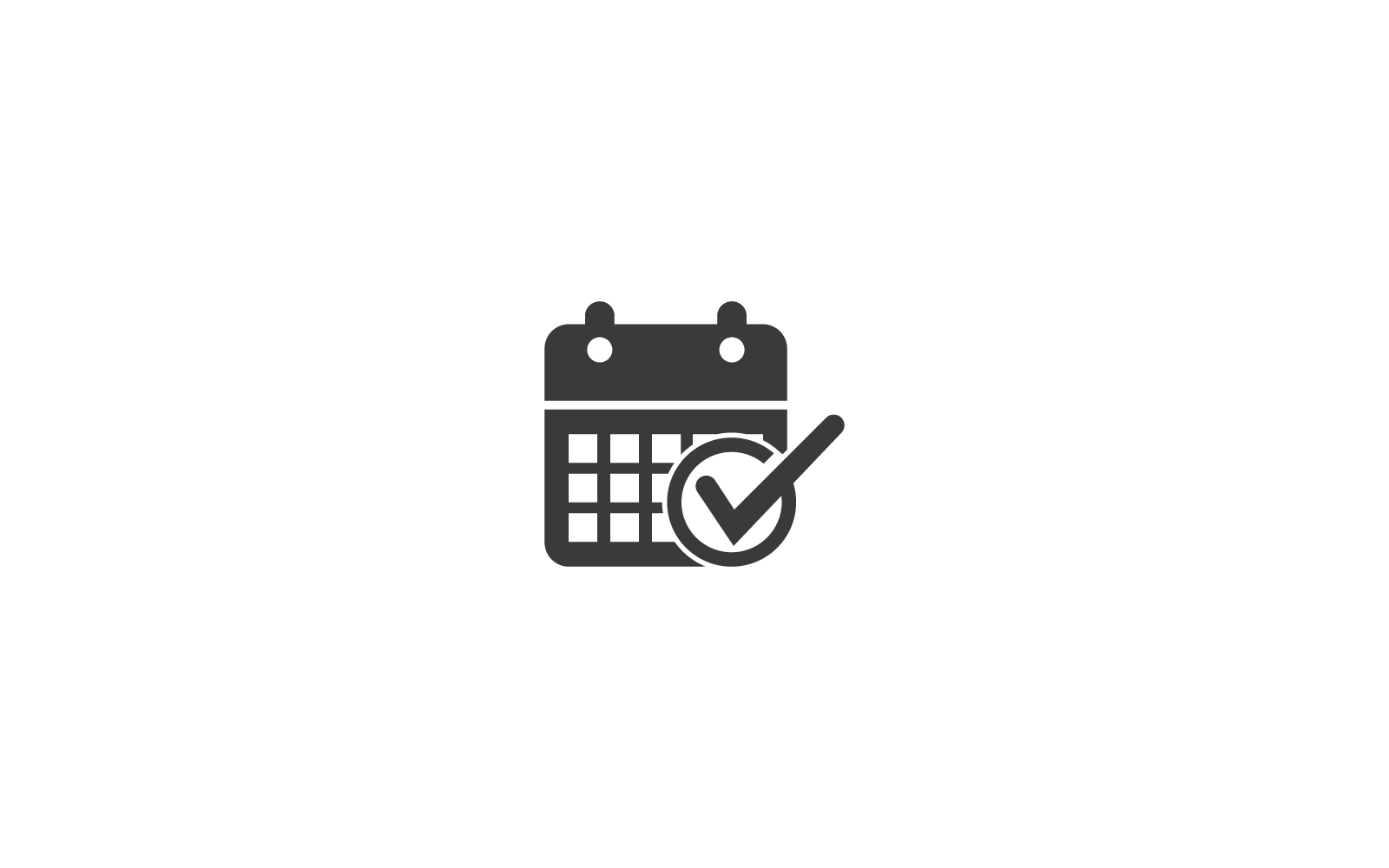 Icono de ilustración de calendario vectorial de diseño plano