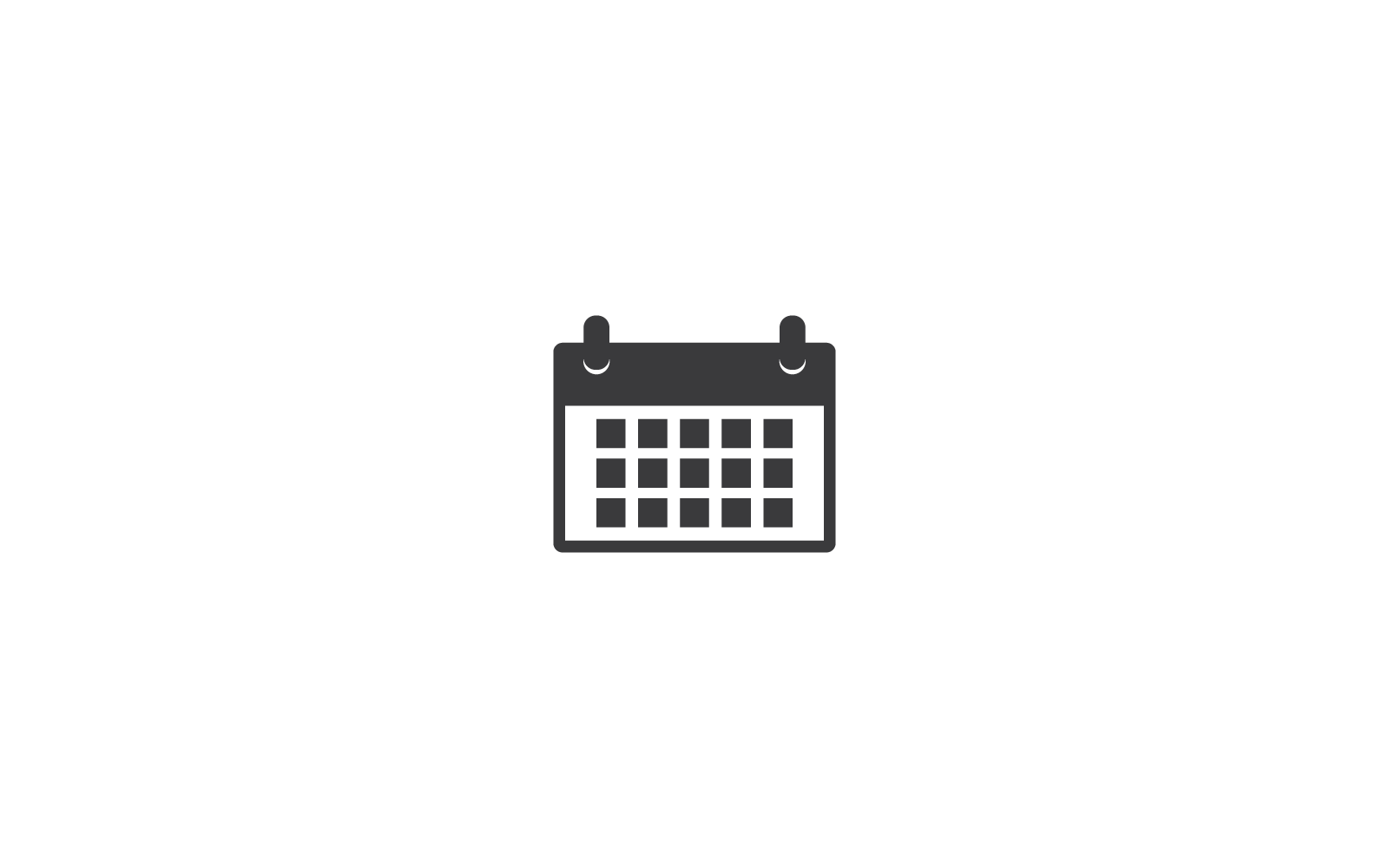 Ilustración de icono de calendario de diseño plano