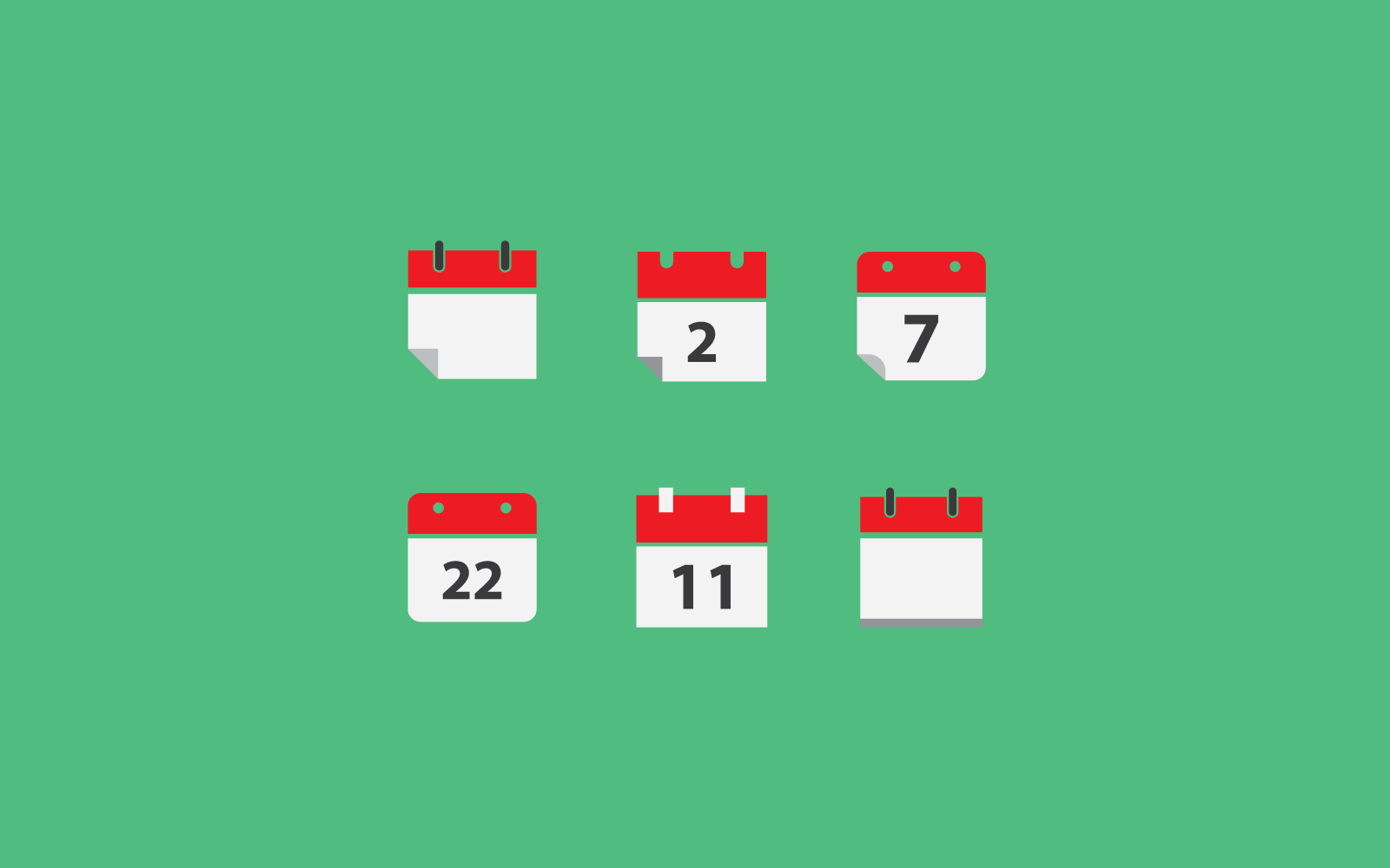 Ilustración vectorial del icono de diseño de calendario