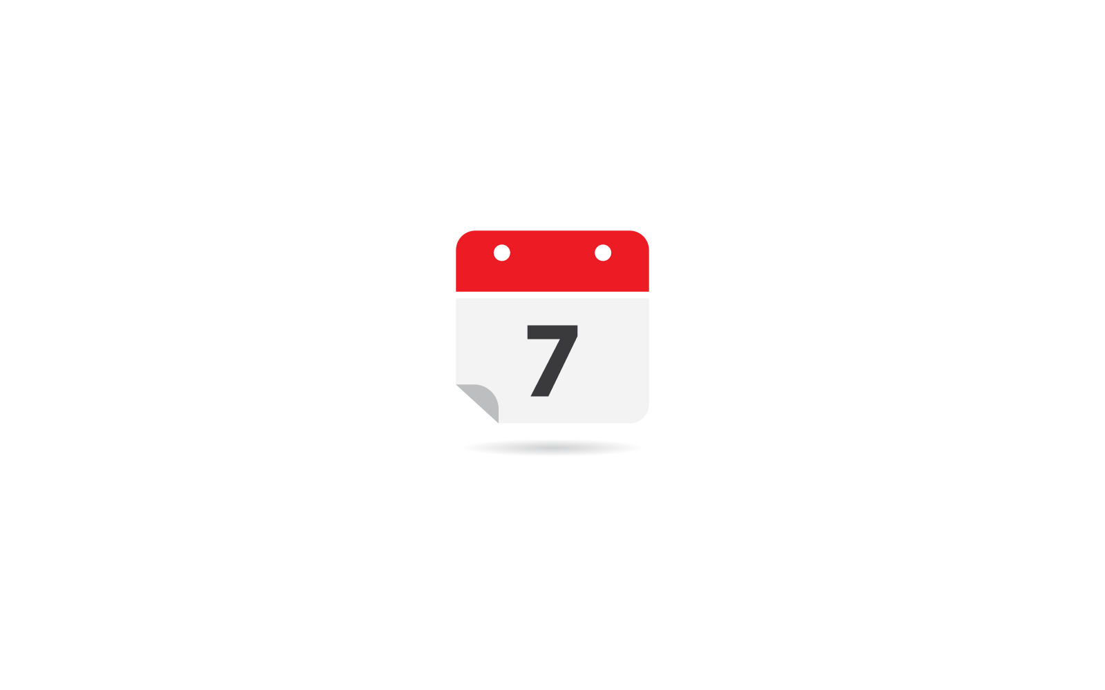 Kalender-Symbol, Vektor-Logo-Illustration, flaches Design