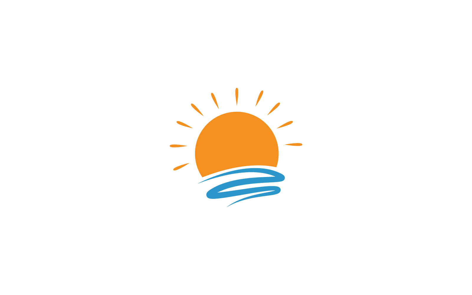 Plantilla de logotipo de diseño de ilustración de sol vectorial