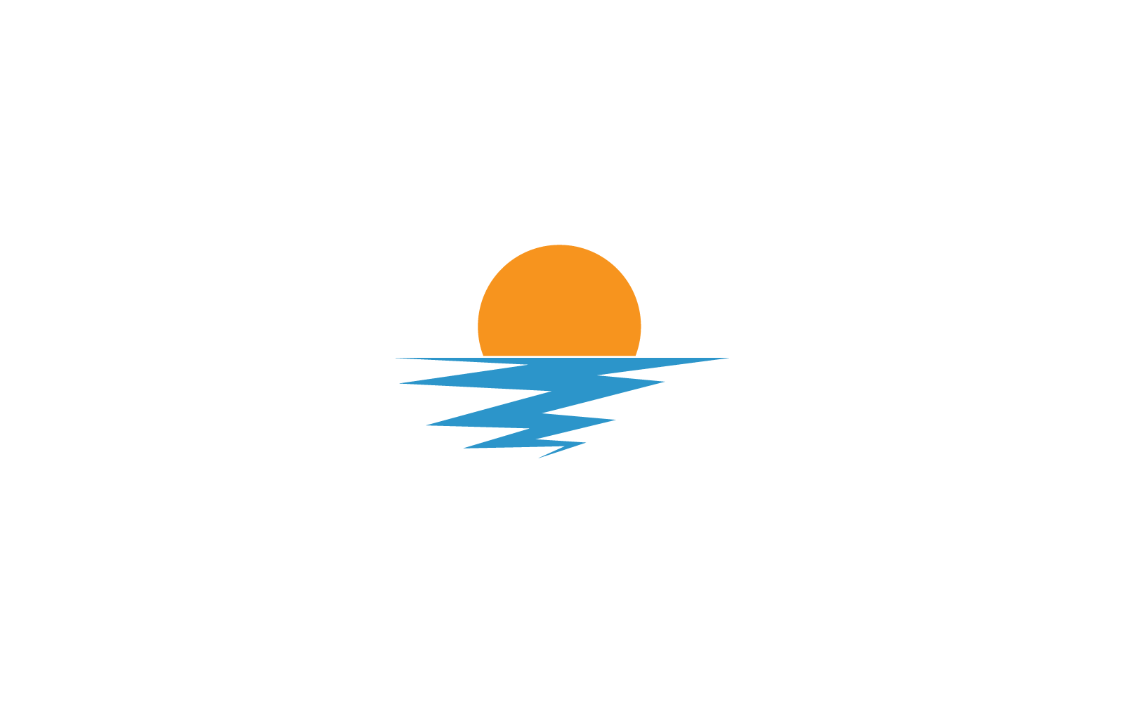 Plantilla de logotipo de icono de ilustración de sol vectorial