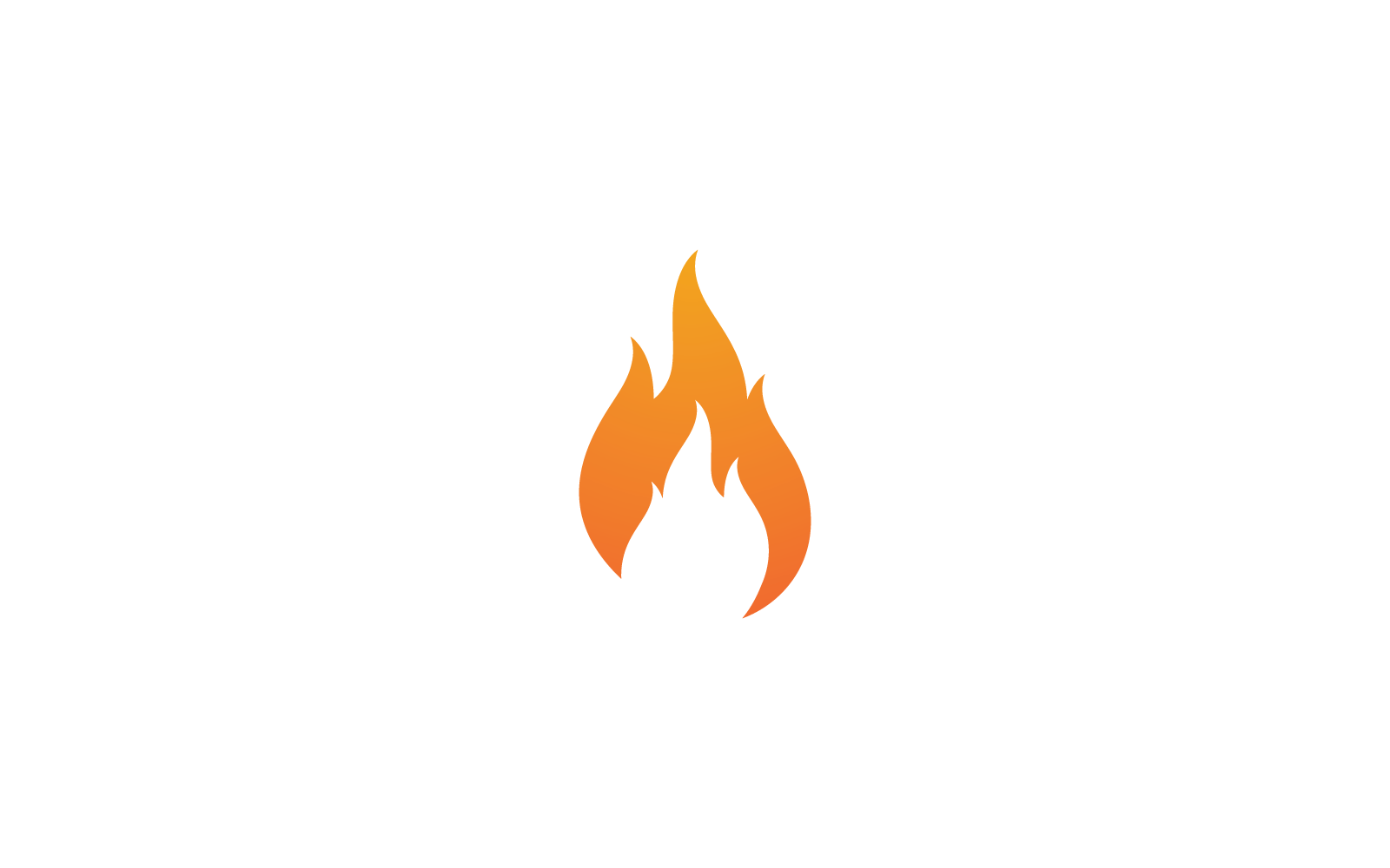 Ateş alev illüstrasyonu Logo simgesi vektörü