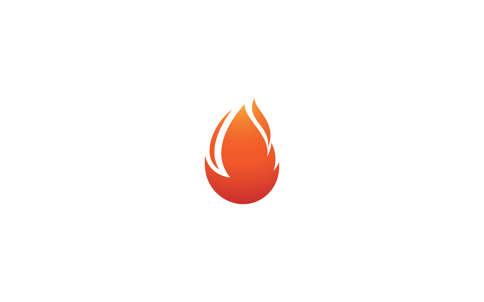 Icône de vecteur de logo d&amp;#39;illustration de conception de flamme de feu
