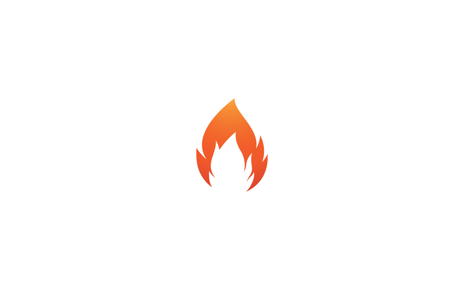 Ilustración vectorial de plantilla de logotipo de llama de fuego