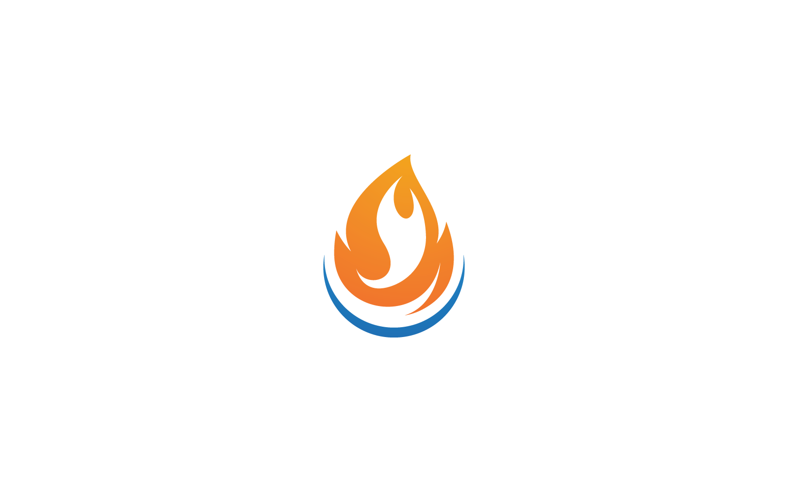 Logo-Vektorvorlage für Feuerflammenillustration