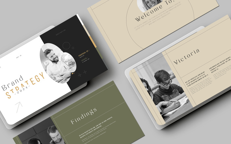 Brand Strategy Template (Indd - Canva) Magazine Template