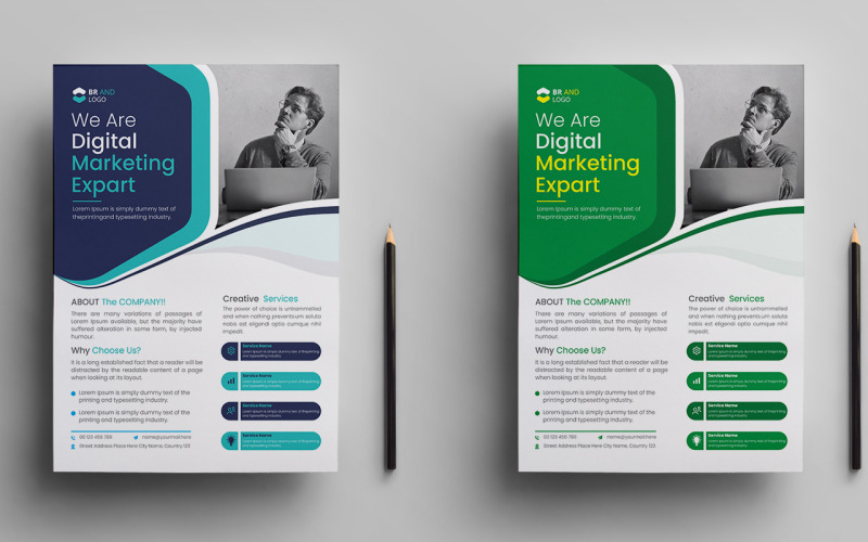Professional Flyer design tamplate Corporate Identity