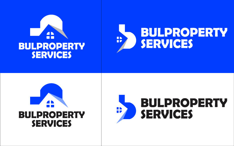Property service logo, letter b logo, house logo. Logo Template